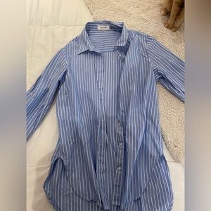 Stripped button up dress shirt